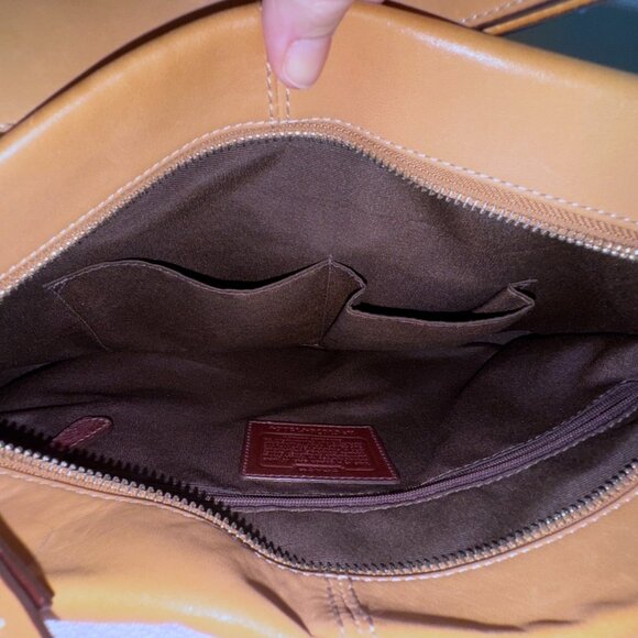 Coach Camel Leather Convertible Hobo bag F15064 - Picture 11 of 16